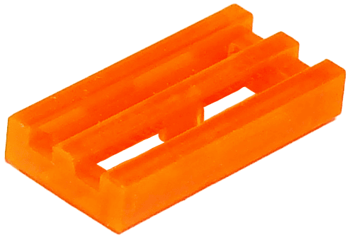 Tile, Modified 1 x 2 Grille with Bottom Groove