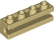 Brick, Modified 1 x 4 with Channel