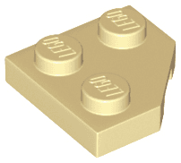 Wedge, Plate 2 x 2 Cut Corner