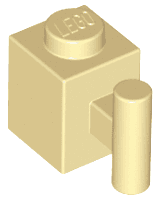Brick, Modified 1 x 1 with Bar Handle