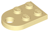 Plate, Modified 2 x 3 with Hole