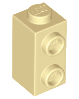 Brick, Modified 1 x 1 x 1 2/3 with Studs on Side