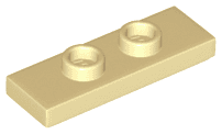 Plate, Modified 1 x 3 with 2 Studs (Double Jumper)