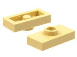 Plate, Modified 1 x 2 with 1 Stud without Groove (Jumper)