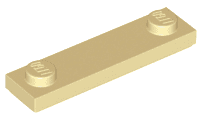 Plate, Modified 1 x 4 with 2 Studs with Groove
