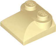 Slope, Curved 2 x 2 x 2/3 with 2 Studs and Curved Sides