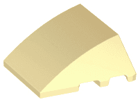 Wedge 4 x 3 Triple Curved No Studs