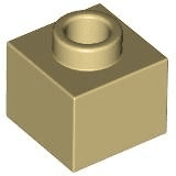 Brick, Modified 1 x 1 x 2/3 with Open Stud