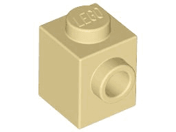 Brick, Modified 1 x 1 with Stud on Side