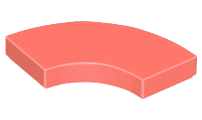 Tile, Round Corner 2 x 2 Macaroni