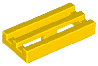 Tile, Modified 1 x 2 Grille with Bottom Groove