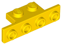 Bracket 1 x 2 - 1 x 4 with Rounded Corners at the Bottom