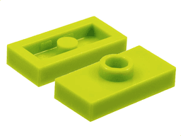 Plate, Modified 1 x 2 with 1 Stud without Groove (Jumper)