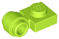 Plate, Modified 1 x 1 with Light Attachment - Thick Ring