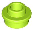 Plate, Round 1 x 1 with Open Stud