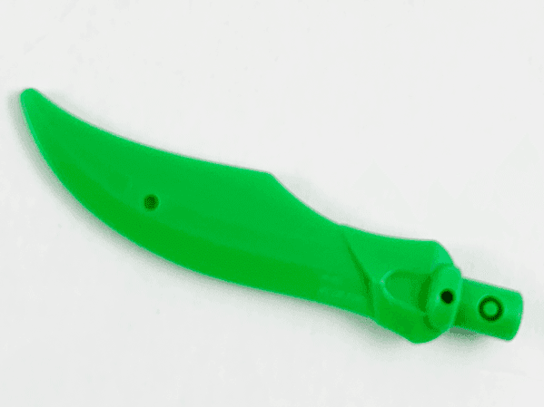 Minifigure, Weapon Sword Curved Blade with Bar