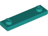 Plate, Modified 1 x 4 with 2 Studs with Groove