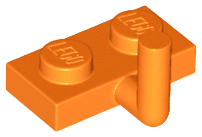 Plate, Modified 1 x 2 with Bar Arm Up (Horizontal Arm 5mm)