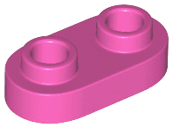 Plate, Round 1 x 2 with Open Studs