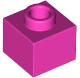 Brick, Modified 1 x 1 x 2/3 with Open Stud