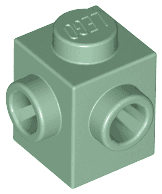 Brick, Modified 1 x 1 with Studs on 2 Sides, Adjacent