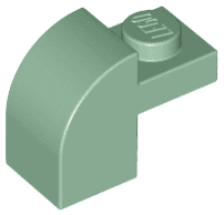 Slope, Curved 2 x 1 x 1 1/3 with Recessed Stud