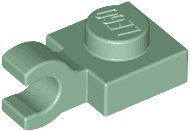 Plate, Modified 1 x 1 with Open O Clip (Horizontal Grip)
