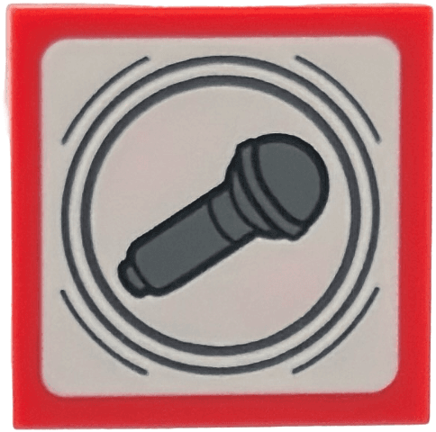 SMART Tag Tile 2 x 2 with Microphone Pattern