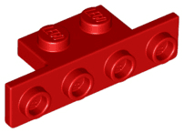 Bracket 1 x 2 - 1 x 4 with Rounded Corners at the Bottom