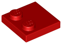 Tile, Modified 2 x 2 with Studs on Edge