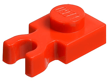Plate, Modified 1 x 1 with U Clip Thick (Vertical Grip)