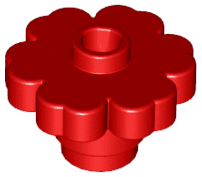 Plant Flower 2 x 2 Rounded - Open Stud