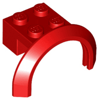Vehicle, Mudguard 4 x 2 1/2 x 1 2/3 with Arch Round