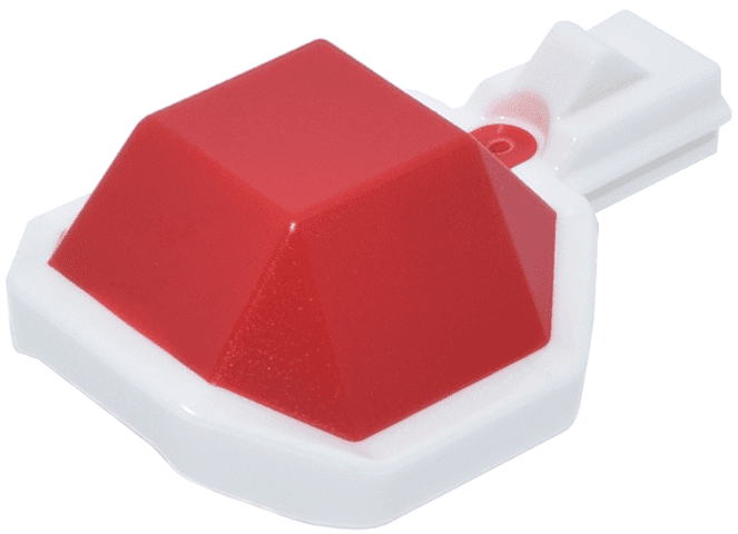 Projectile Shell 2 x 2 with Molded White Bottom and Launch Attachment Pattern