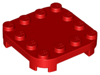 Plate, Modified 4 x 4 with Rounded Corners and 4 Feet
