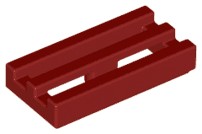 Tile, Modified 1 x 2 Grille with Bottom Groove