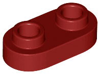 Plate, Round 1 x 2 with Open Studs