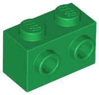 Brick, Modified 1 x 2 with Studs on 1 Side