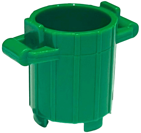 Container, Trash Can with 2 Cover Holders
