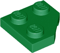 Wedge, Plate 2 x 2 Cut Corner