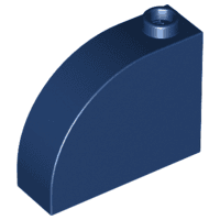 Slope, Curved 3 x 1 x 2 with Hollow Stud