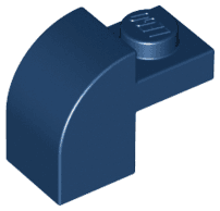 Slope, Curved 2 x 1 x 1 1/3 with Recessed Stud