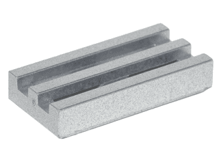 Tile, Modified 1 x 2 Grille with Bottom Groove