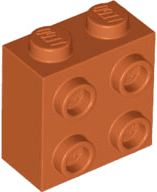 Brick, Modified 1 x 2 x 1 2/3 with Studs on Side