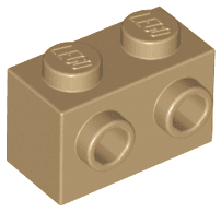 Brick, Modified 1 x 2 with Studs on 1 Side