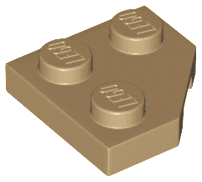 Wedge, Plate 2 x 2 Cut Corner