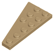 Wedge, Plate 6 x 3 Right