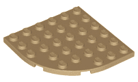 Plate, Round Corner 6 x 6
