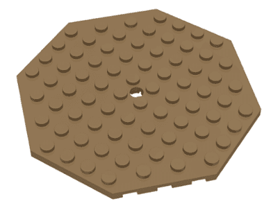 Plate, Modified 10 x 10 Octagonal with Hole