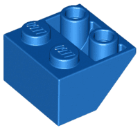 Slope, Inverted 45 2 x 2 with Flat Bottom Pin